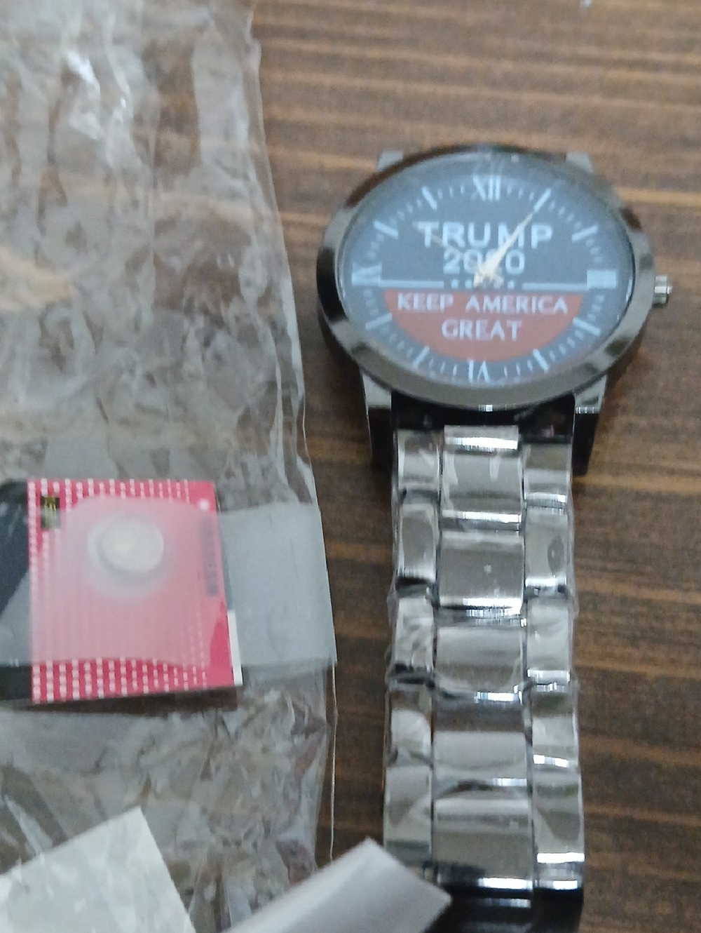 Trump 2020 Keep America Great Stainless Steel Watch - Silver
